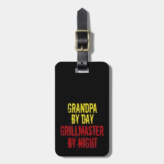 Etiqueta Para Maletas Abuelo Grillmaster (Frente Vertical)