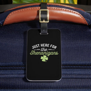 Etiqueta Para Maletas Acá para el Día de San Patricio