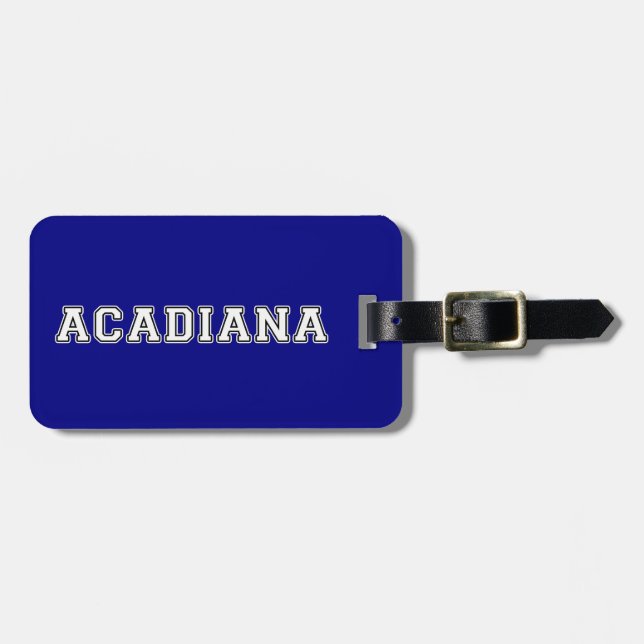 Etiqueta Para Maletas Acadiana (Frente Horizontal)
