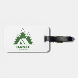 Etiqueta Para Maletas Acampada del Parque Nacional Banff