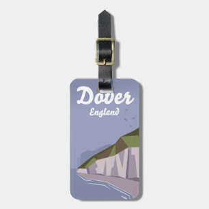 Etiqueta Para Maletas Acantilados blancos del afiche de viaje de Dover c