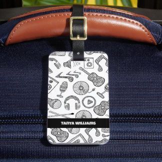 Etiqueta Para Maletas Accesorios musicales de instrumentos personalizado
