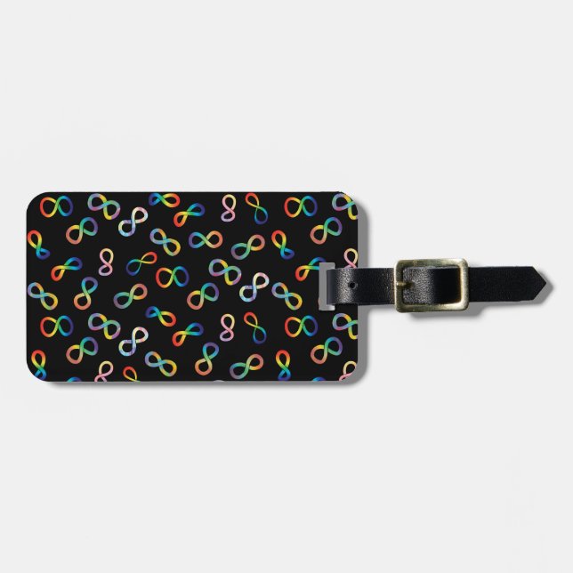 Etiqueta Para Maletas Aceptación autista | Agregar información de contac (Frente Horizontal)