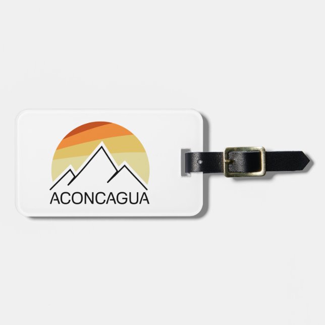 Etiqueta Para Maletas Aconcagua Retro (Frente Horizontal)