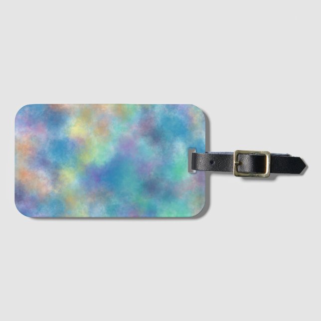 Etiqueta Para Maletas Acuarela (Anverso horizontal)