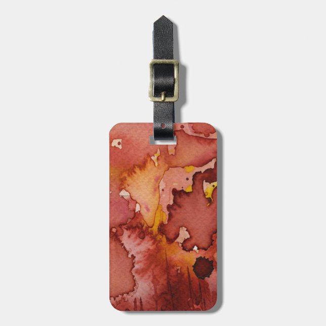 Etiqueta Para Maletas acuarela 3 del fondo (Frente Vertical)