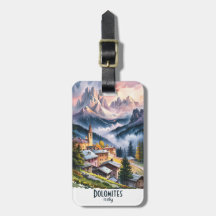 Acuarela Dolomitas Italia Alpes Montañas Personali
