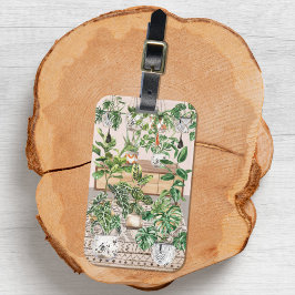 Etiqueta Para Maletas Acuarela Hogares Tropicales