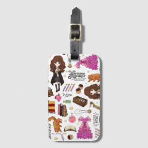 Etiqueta Para Maletas Acuarela mágica Hermione Granger