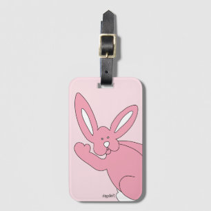 Etiqueta Para Maletas Adiós Bunny rosado
