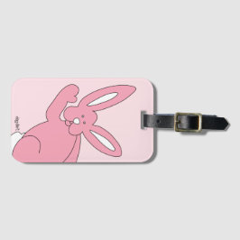 Etiqueta Para Maletas Adiós Bunny rosado