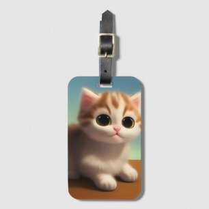 Etiqueta Para Maletas Adorable Kitten
