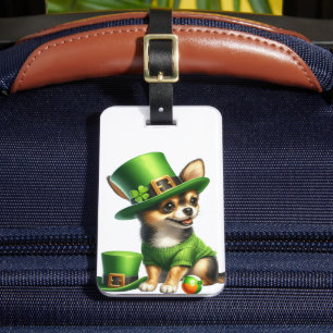 Etiqueta Para Maletas ADorable PERRO CHIHUAHUA IRLANDÉS VESTIDO CACHORRO