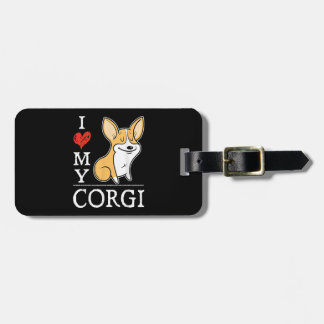 Etiqueta Para Maletas Adorable Welsh Corgis | Doggy Cuaderno Que Amo Mi 