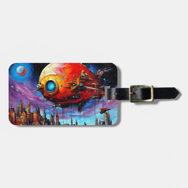 Etiqueta Para Maletas Aeronave I (Frente Horizontal)