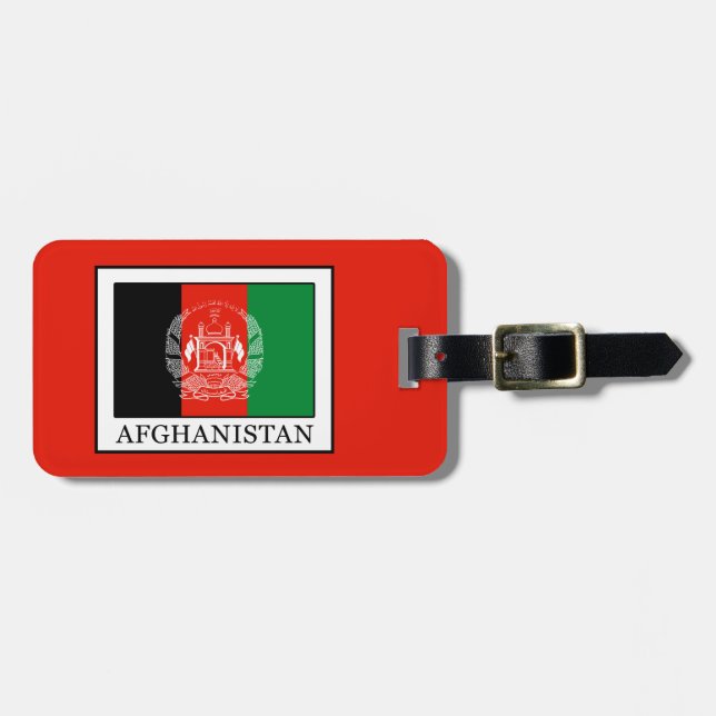 Etiqueta Para Maletas Afganistán (Frente Horizontal)
