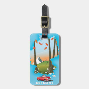 Etiqueta Para Maletas Afiche de Alemania Travel.