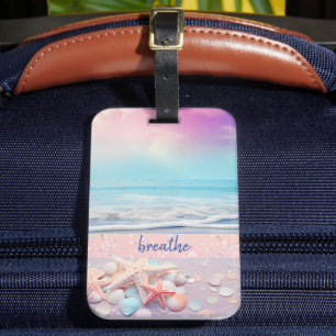 Etiqueta Para Maletas Afirmación de Beach Breathe