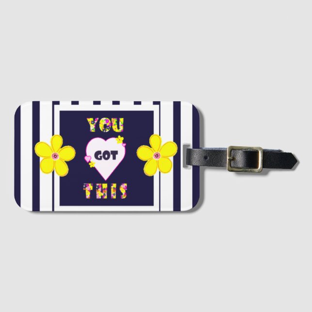 Etiqueta Para Maletas Afirmaciones positivas que obtuviste (Anverso horizontal)