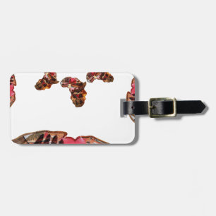 Etiqueta Para Maletas África en movimiento: Diseño del mapa de Kaleidosc