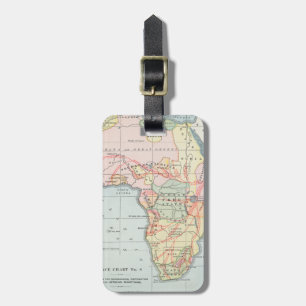 ETIQUETA PARA MALETAS ÁFRICA: MAPA, 1894