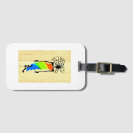 Etiqueta Para Maletas African Art Elegant and Stylish Woman 