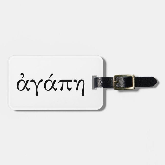 Etiqueta Para Maletas Agape (Frente Horizontal)
