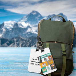 Etiqueta Para Maletas Agente Inmobiliario Profesional