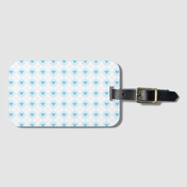 Etiqueta Para Maletas Agradable Argyle (Anverso horizontal)