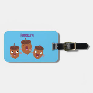 Etiqueta Para Maletas Agradables bellotas cantando personalizado para lo