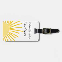 Etiqueta Para Maletas agradecimiento por el siguiente comando add name t