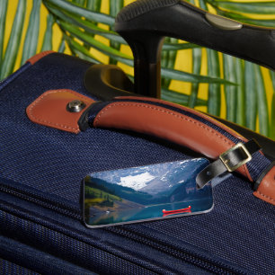 Etiqueta Para Maletas Agua   Lago Louise Montañas Rocosas Canadienses