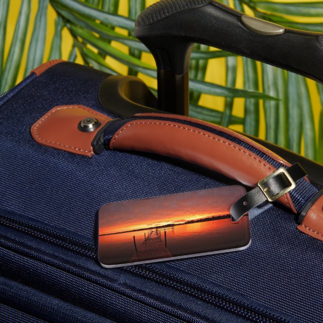 Etiqueta Para Maletas Agua | Lago Minnetonka, Minnesota (Anverso In situ 3)