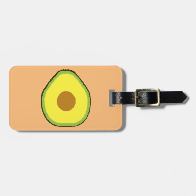 Etiqueta Para Maletas Aguacate (Frente Horizontal)