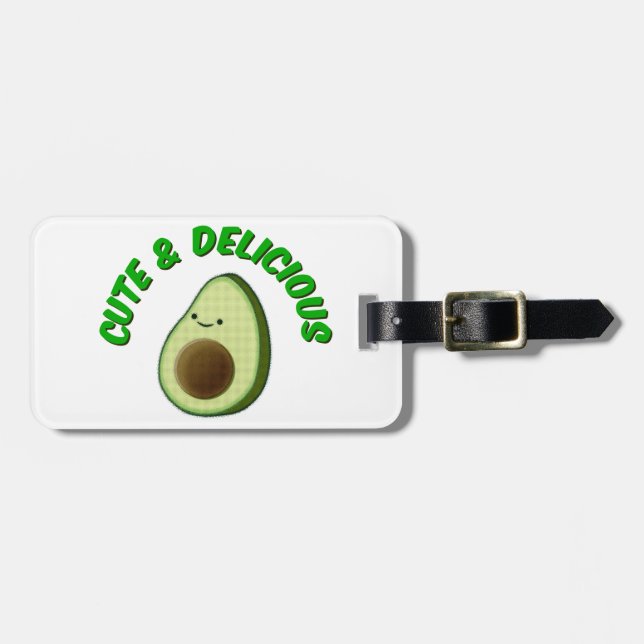Etiqueta Para Maletas Aguacate Cuto Y Delicioso (Frente Horizontal)