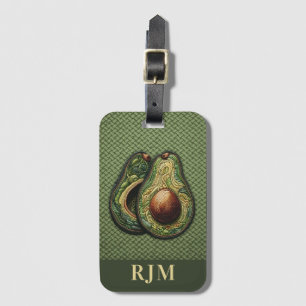 Etiqueta Para Maletas Aguacate Lover Faux Embroidery