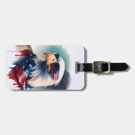 Etiqueta Para Maletas Águila Baldosa Patriótica