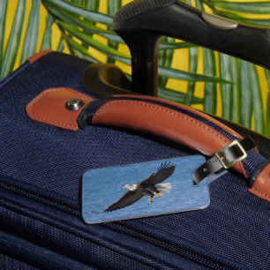 Etiqueta Para Maletas Águila calva en vuelo