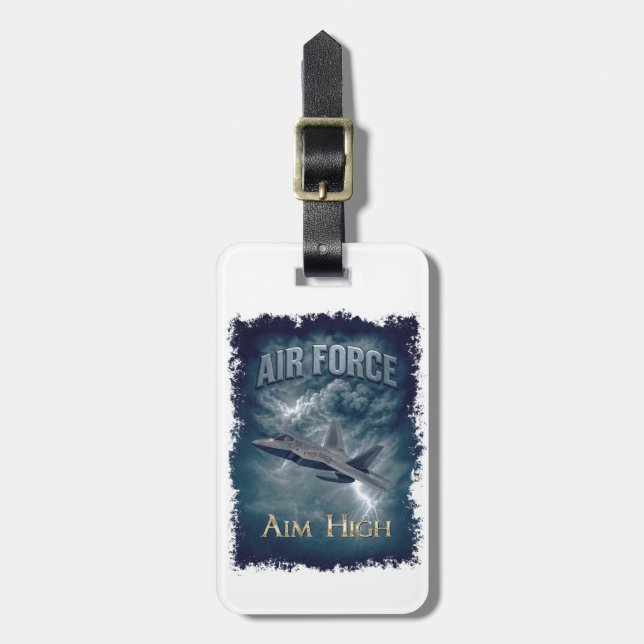Etiqueta Para Maletas Air Force (USAF) (Frente Vertical)