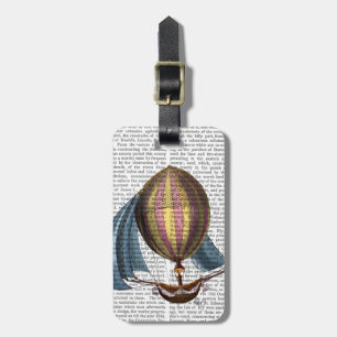 Etiqueta Para Maletas AirShip con velas azules