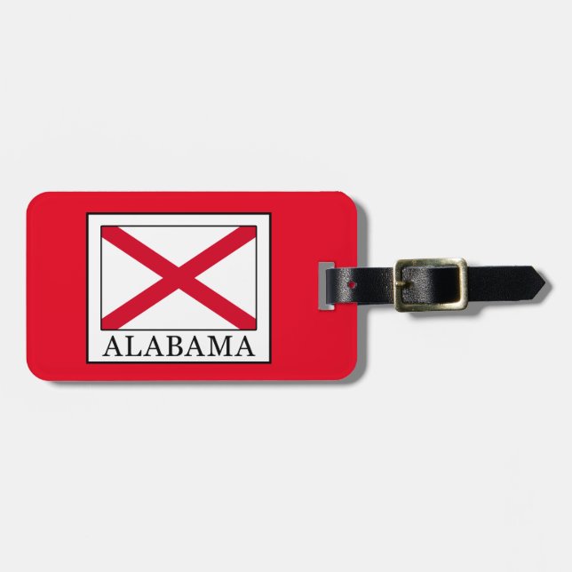 Etiqueta Para Maletas Alabama (Frente Horizontal)