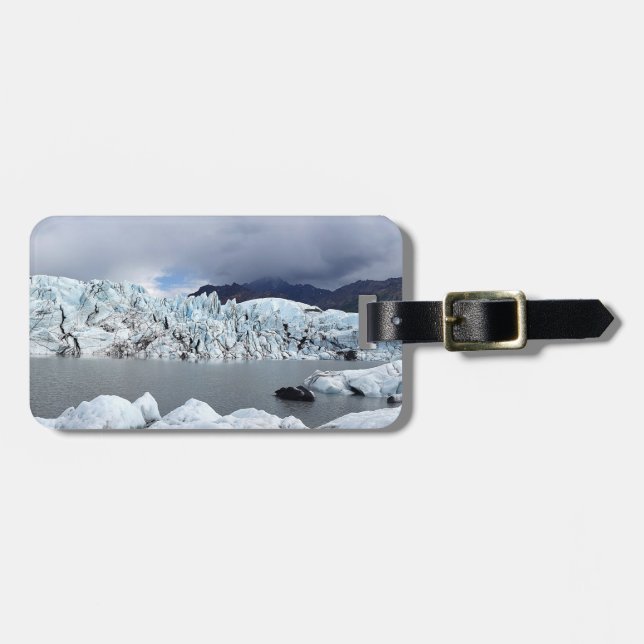 Etiqueta Para Maletas Alaska - Glaciar (Frente Horizontal)