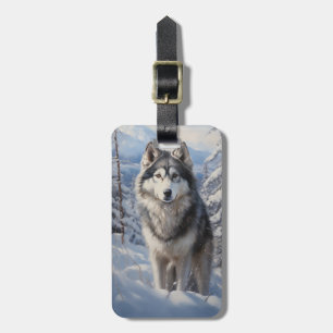 Etiqueta Para Maletas Alaskan Malamute