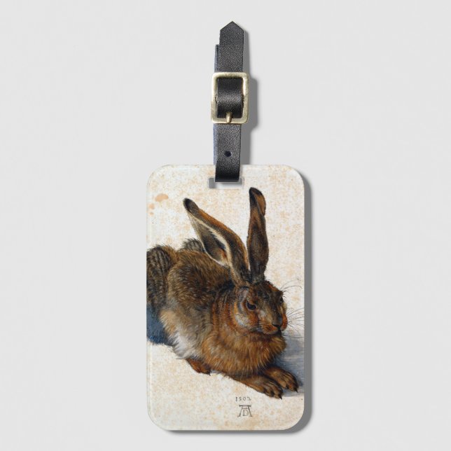 Etiqueta Para Maletas Albrecht Dürer Young Hare (Anverso vertical)