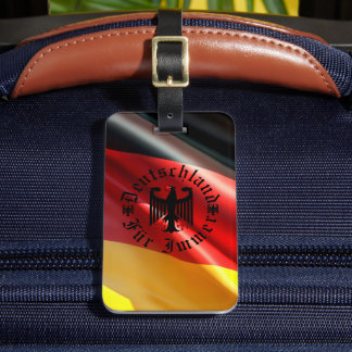 Etiqueta Para Maletas Alemania/Deutschland Por siempre/águila negra/ ban
