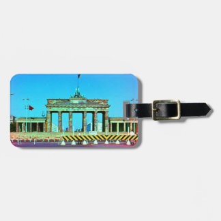 Etiqueta Para Maletas Alemania Vintage Puerta de Brandeburgo Berlín