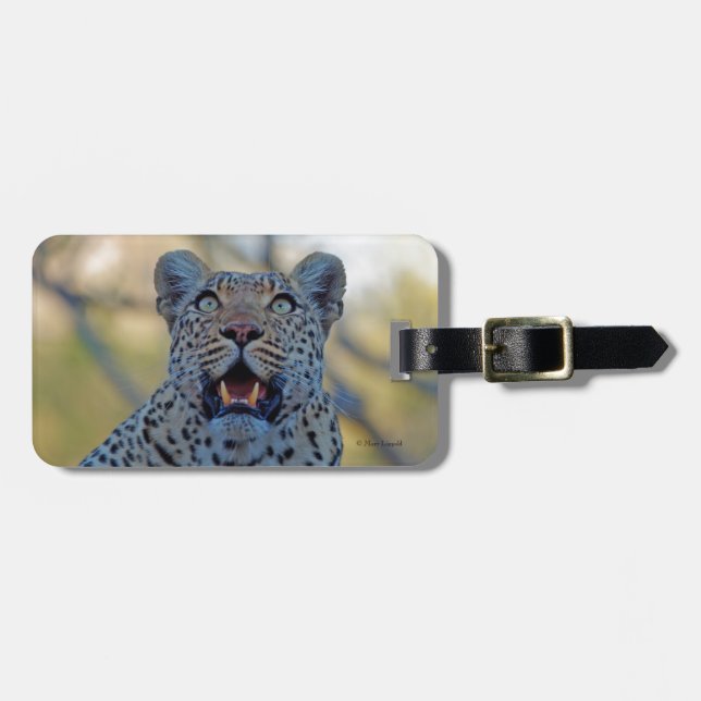 Etiqueta Para Maletas Alert Leopard (Frente Horizontal)