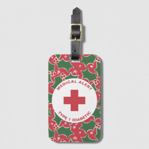 Etiqueta Para Maletas Alerta médica personalizada Diabetes de regalo dia