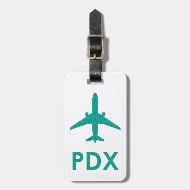 Etiqueta Para Maletas Alfombra del aeropuerto PDX | PORTLAND (Frente Vertical)