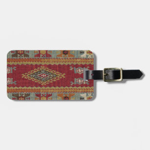 Etiqueta Para Maletas Alfombra Turca de Kilim
